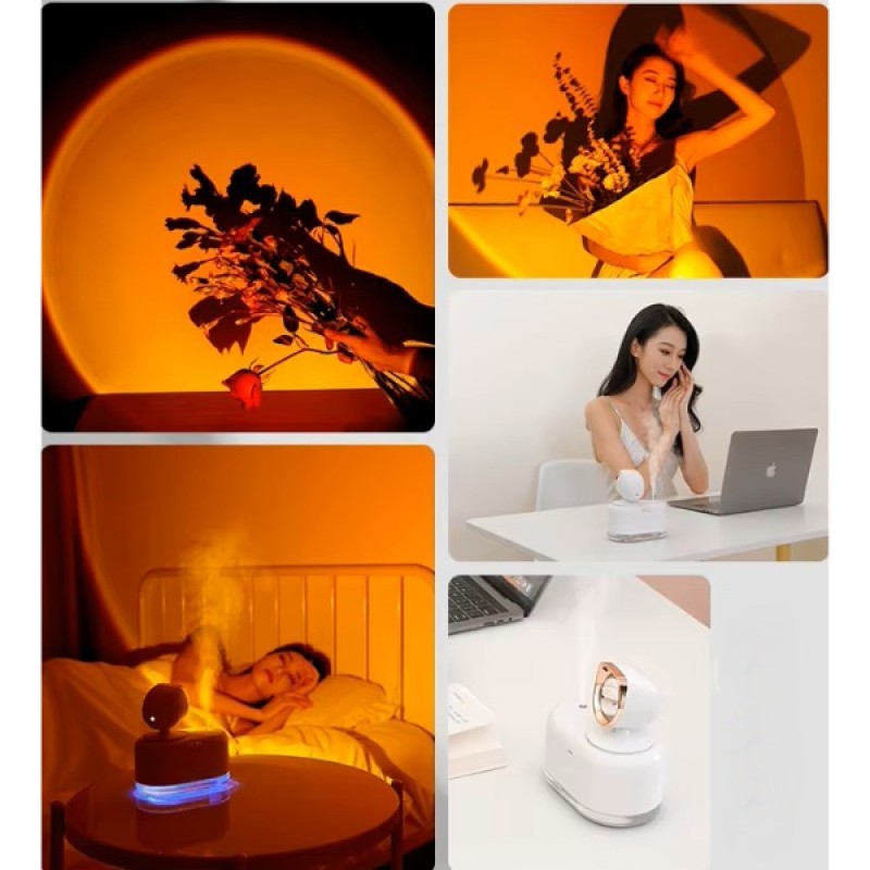 Gün Batımı Lambalı Hava Nemlendiricisi